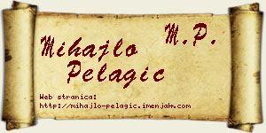 Mihajlo Pelagić vizit kartica